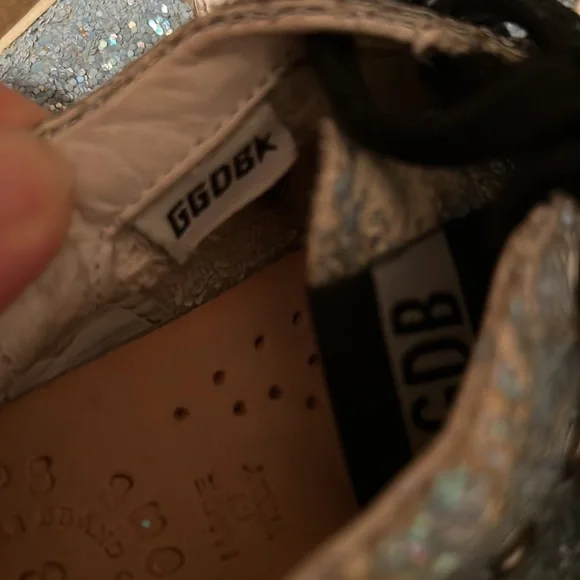 Golden Goose Kids Superstar Blue Glitter sneakers, Size 28 (10.5-11) - Picture 9 of 10